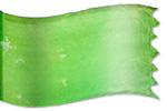 Seven-fold Spirit Green Silk worship, warfare & ministry banner design