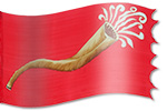 The Shofar Silk worship, warfare & ministry banner design